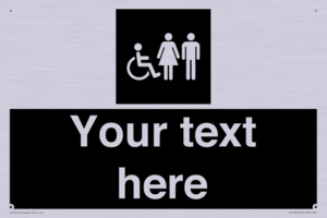 Custom information: black panel disabled female and male